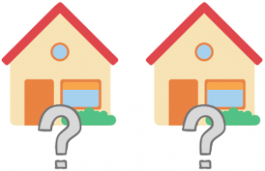 Overcoming rejection - houses with question marks in front