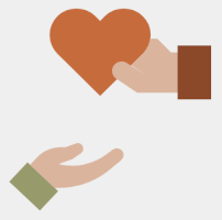 heart passing between hands