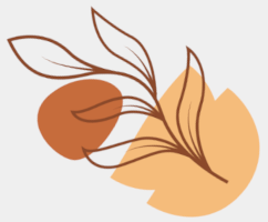 leaves in bowl abstract