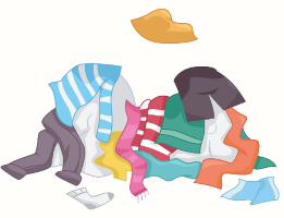 pile of clothes